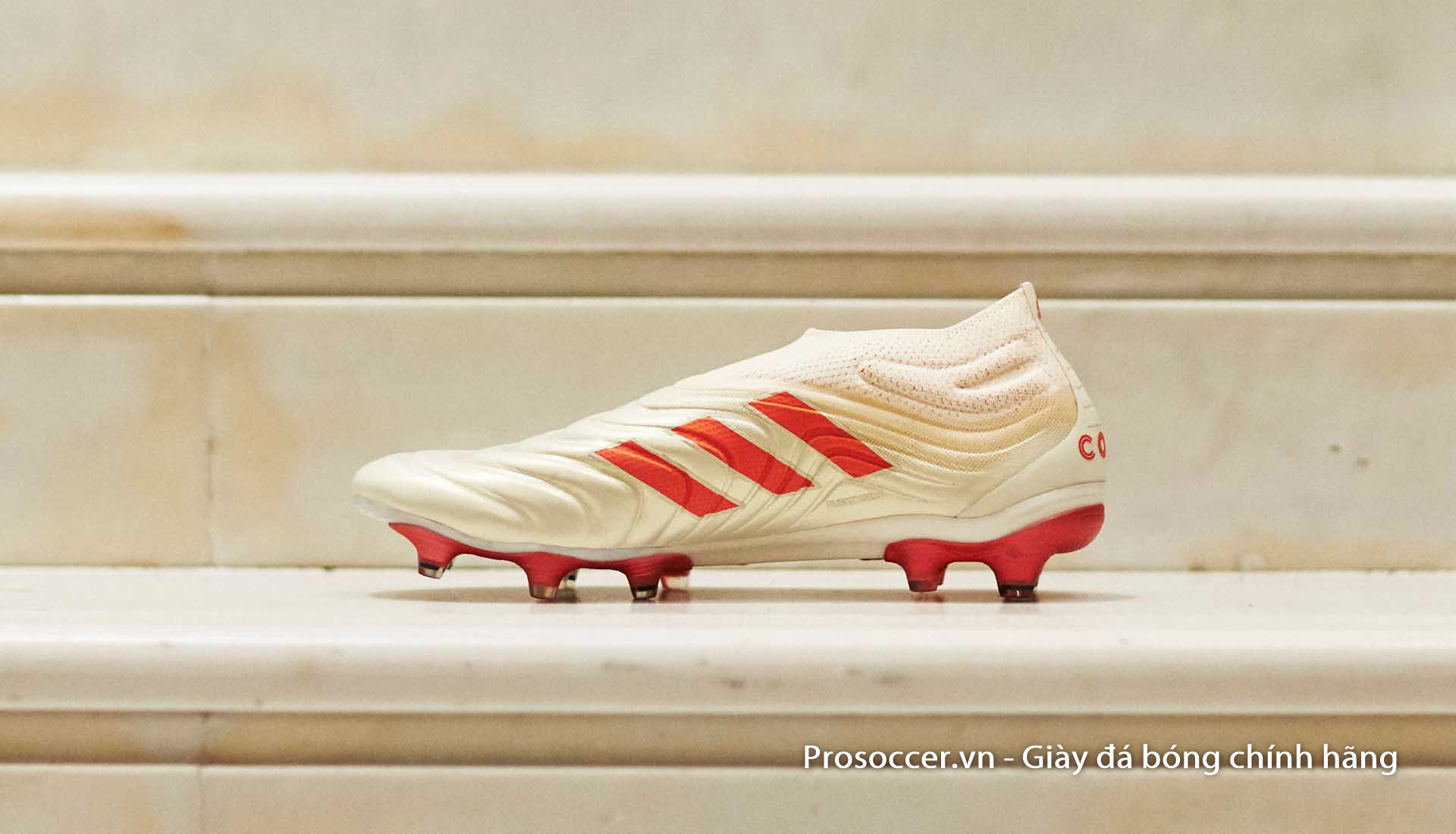 Mẫu giày đá bóng không dây bằng da thật Adidas Copa 19+