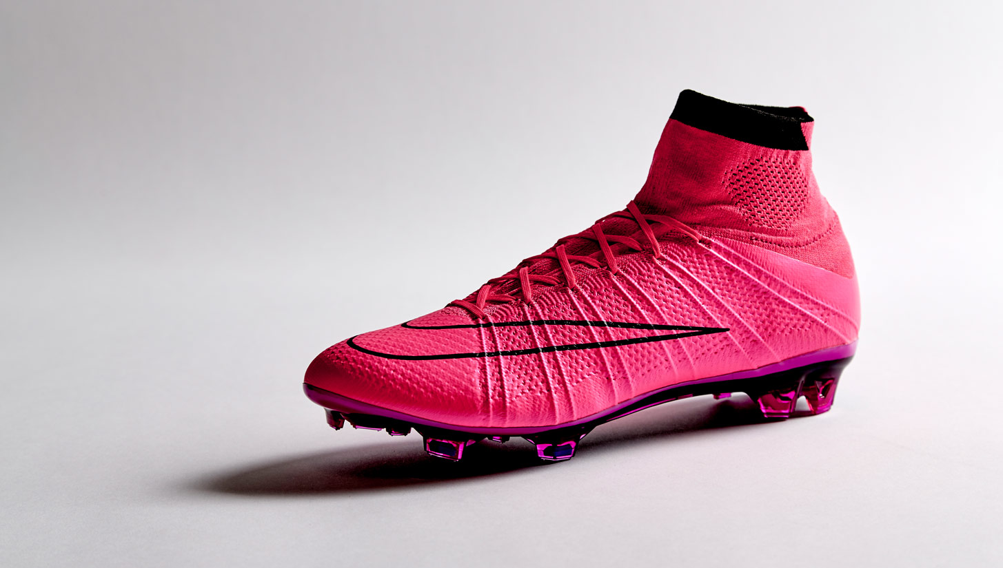 Giày Nike Mercurial Superfly V màu hồng da vải sợi dệt