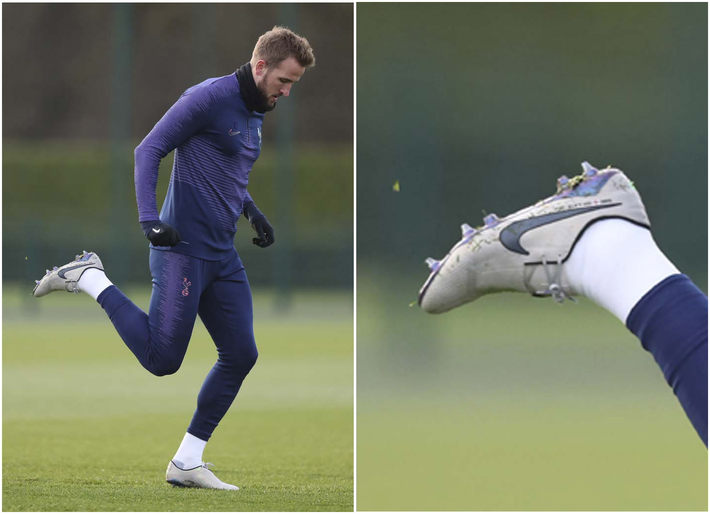 Tiền đạo Harry Kane của Tottenham sử dụng Nike Phantom VNM để chơi bóng