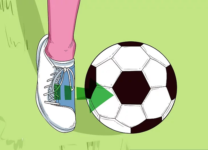 Kỹ thuật sút bóng bằng má trong giày được thực hiện rất nhiều trong bóng đá