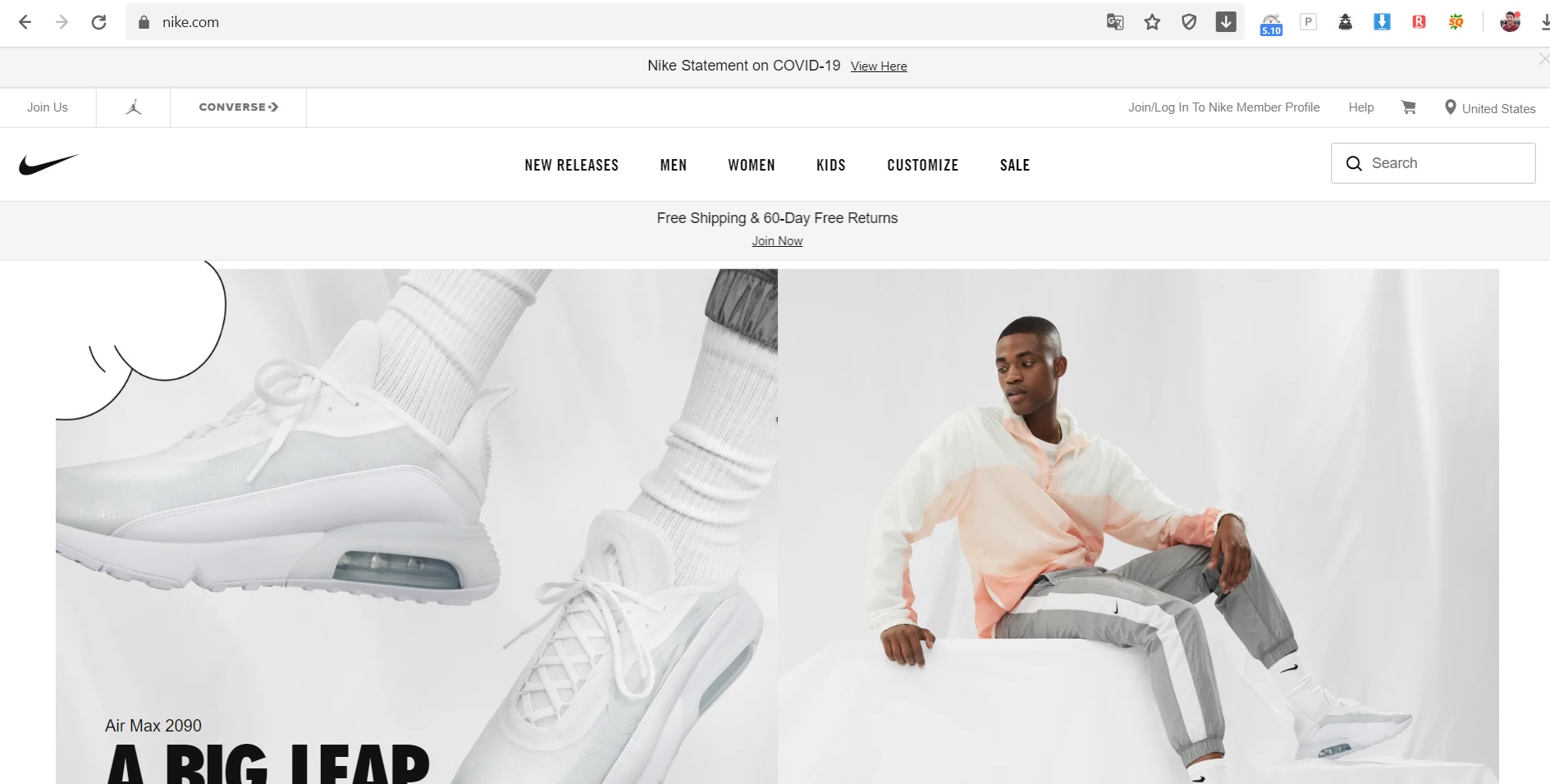 Bạn có thể mua hàng trên các trang của hãng như Nike.com nếu bạn biết cách